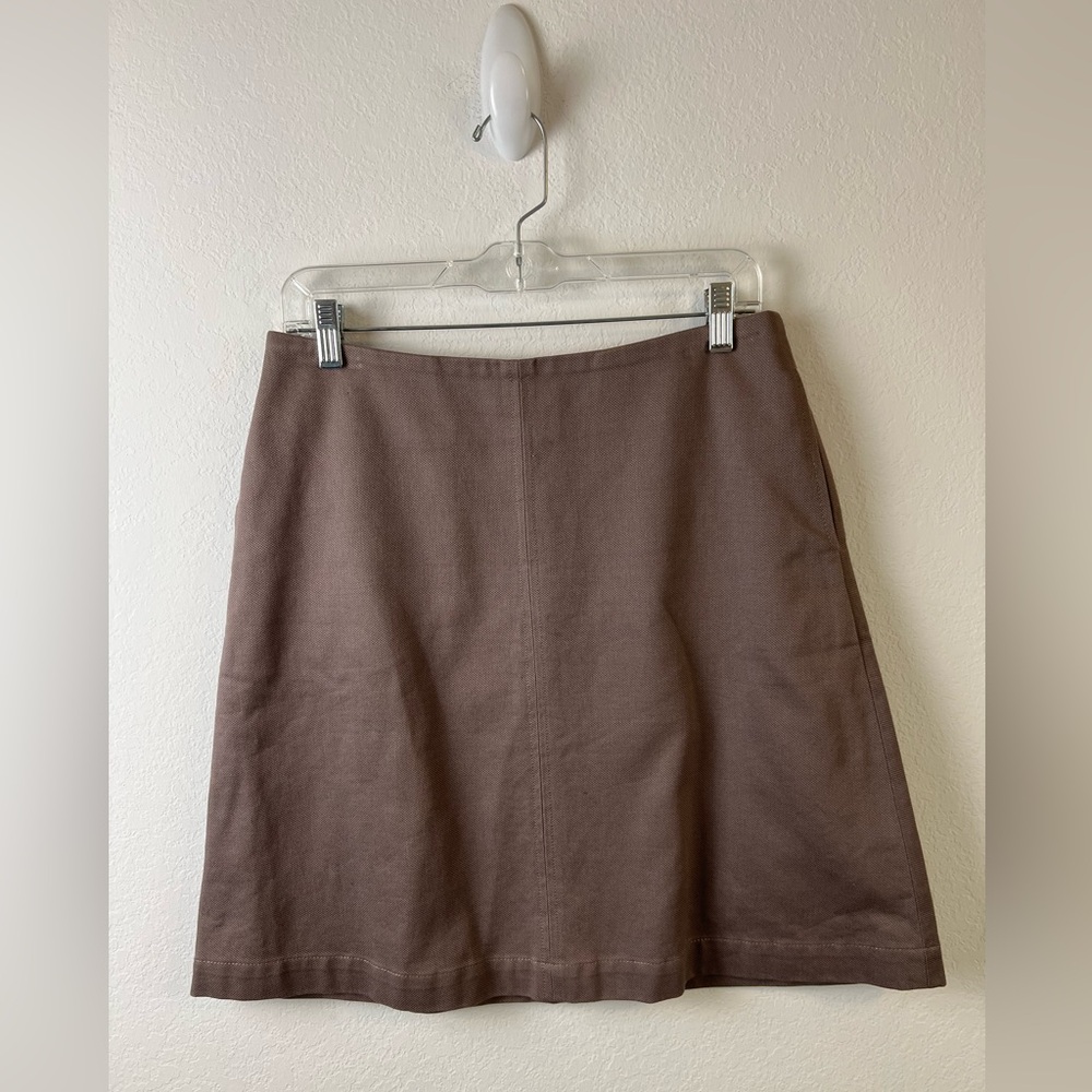 Boden Cotton Textured A-line Work Vacation Fall Mini Skirt